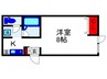 フオンテ－ヌ曽根 1Kの間取り