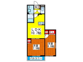 間取図 フォレストメゾン打越