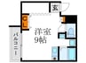 Ease大宮 1Rの間取り