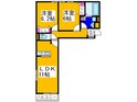 モンブランⅠの間取図