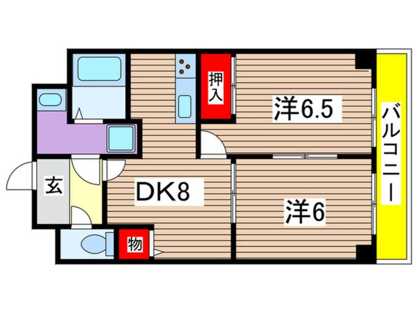 間取図 コーポひなが