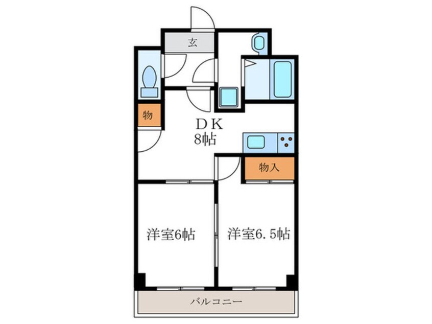 間取図 コーポひなが