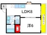コーポひなが 1LDKの間取り