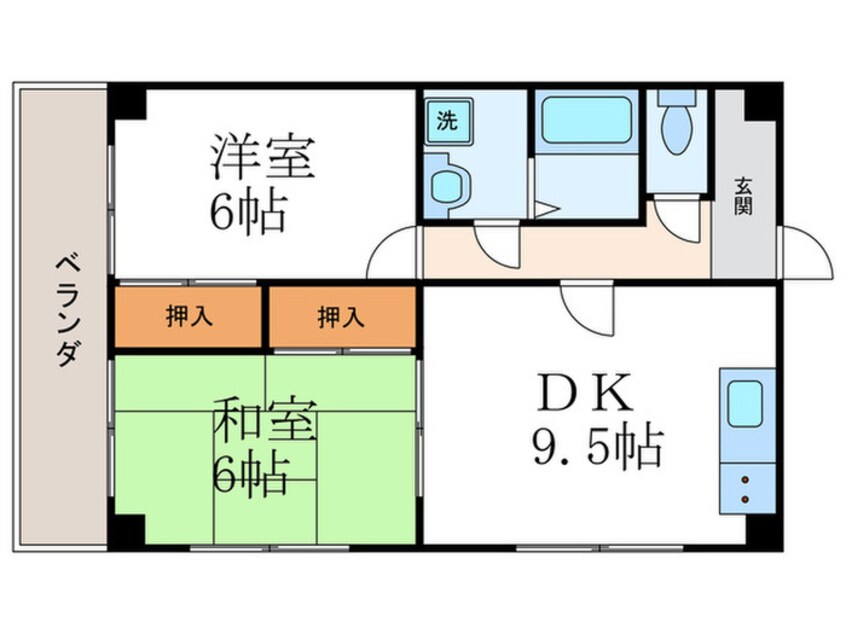 間取図 グリーンヒルトミタ