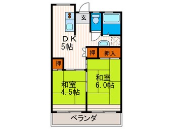 間取図 豊和マンション稲荷