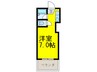 ＡＺＵＲＥＫＵＺＵＨＡ 1Rの間取り
