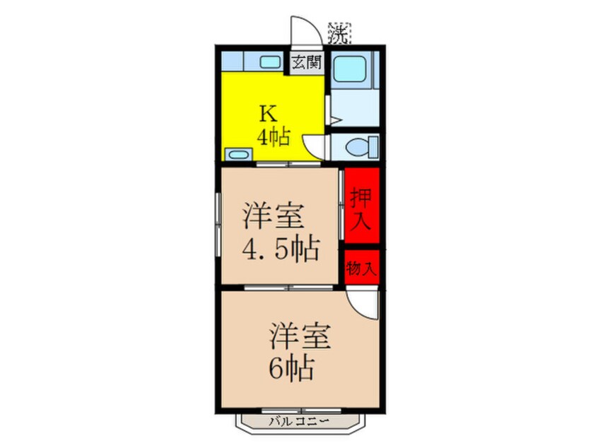 間取図 カルパ石橋