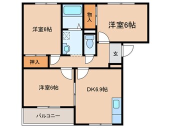 間取図 グロ－リ－ハイツ