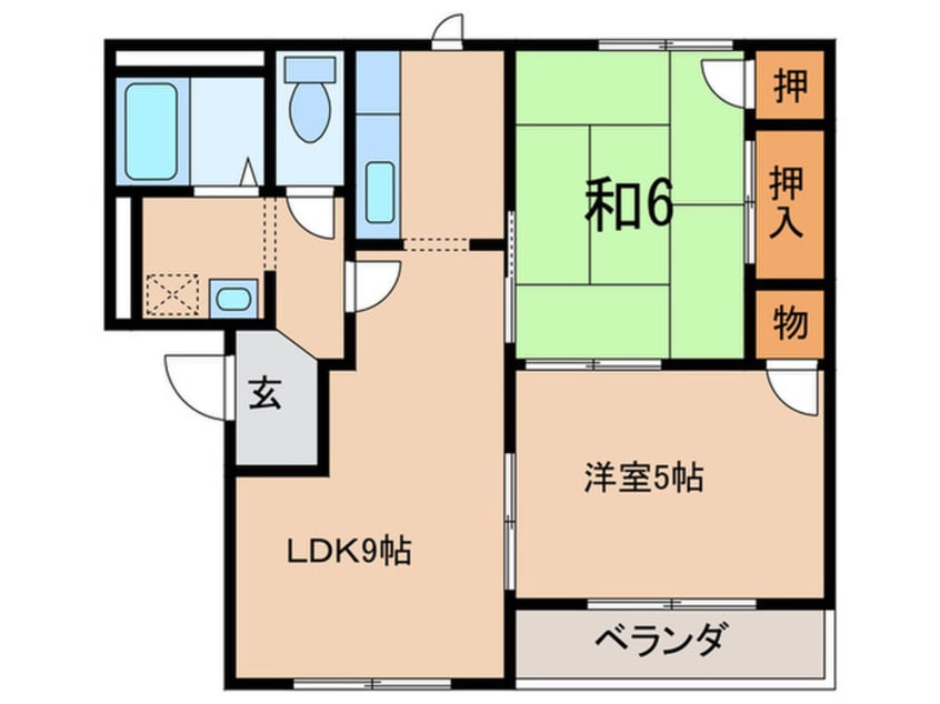 間取図 グロ－リ－ハイツ