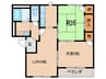 グロ－リ－ハイツ 2LDKの間取り