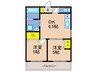 古湊第2リーフビル 2DKの間取り