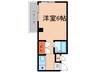 ベルズコ－ト 1Rの間取り