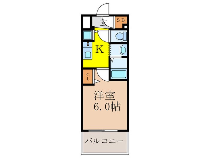 間取り図 ﾗﾗﾌﾟﾚｲｽ新大阪ｼｴｽﾀ(404)
