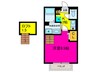 セジュ－ル山添Ａ棟 1Kの間取り