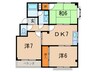 グランジュ－ル甲東園 3DKの間取り