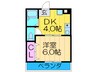 アイボリ－マンション 1DKの間取り