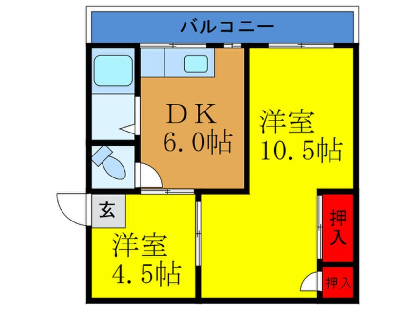 間取図 畑中マンション