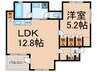 イーグルコートDS四条烏丸(101) 1LDKの間取り