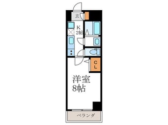間取図 フラッティ千本今出川