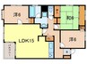 グリーンヒル夙川 3LDKの間取り