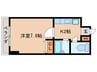サンセール加藤Ⅱ 1Kの間取り
