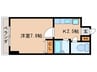 サンセール加藤Ⅱ 1Kの間取り