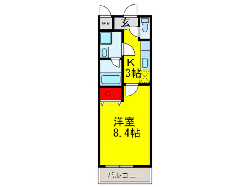 間取図 ﾌｨｵｰﾚ東上野芝