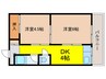 あけみマンション（301） 2DKの間取り