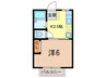 霞ハイム 1Kの間取り
