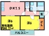 ラピスハイツ 2DKの間取り