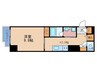 プレミアス梅田 1Kの間取り