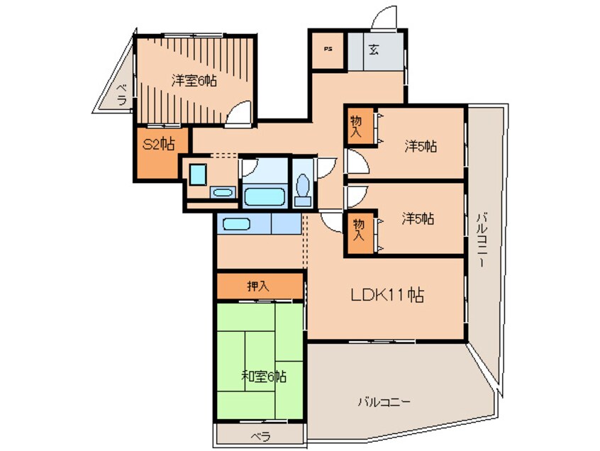 間取図 光栄ハイツ伊丹