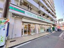 ローソンストア100矢田店(コンビニ)まで350m アヴァンティ東住吉