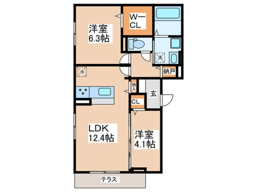 間取図 フォンテーヌ