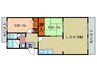 湖城ヶ丘ハイツ７号館 2LDKの間取り