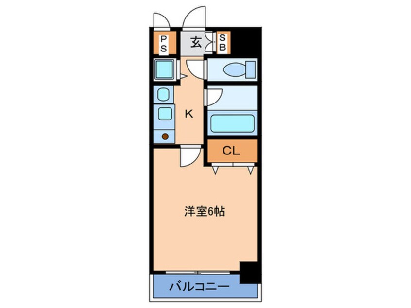 間取図 シャンティ千歳