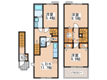 間取図 コーラル　リーフ