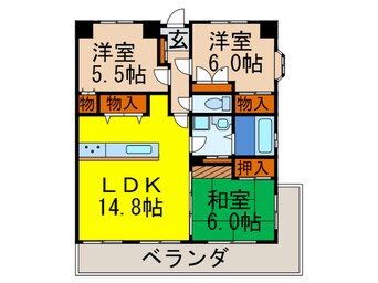 間取図 パ－クサイド千里