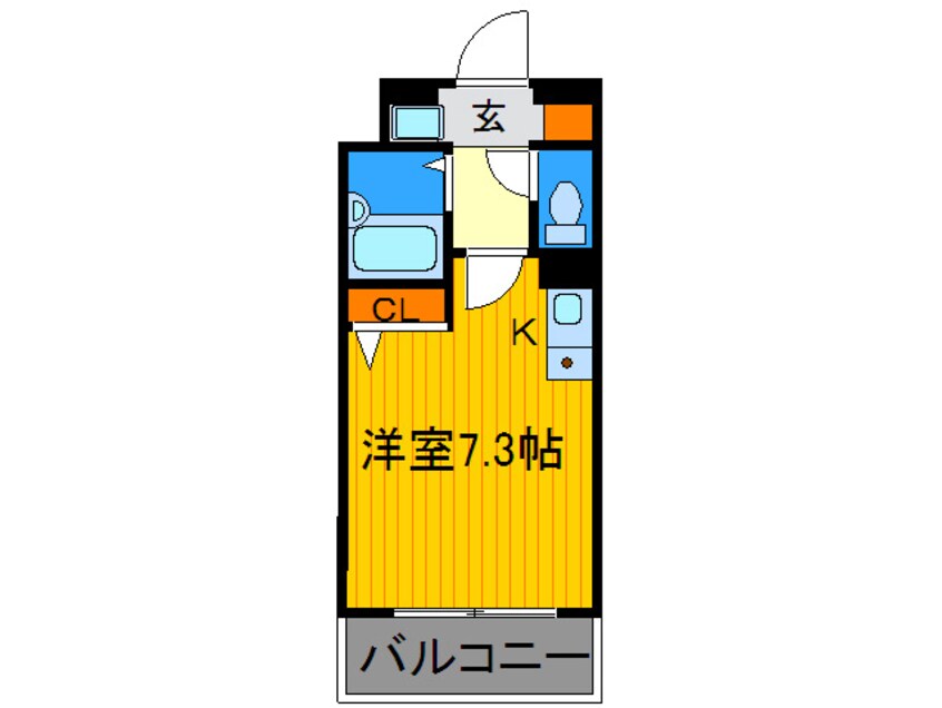 間取図 プレサンス京都清水(206)