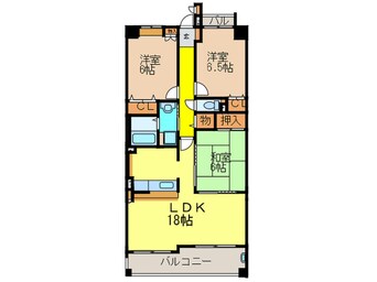 間取図 アンソレイエ