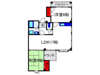 間取図 ヴェール曽根