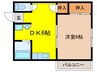 住吉サエキビル 1DKの間取り