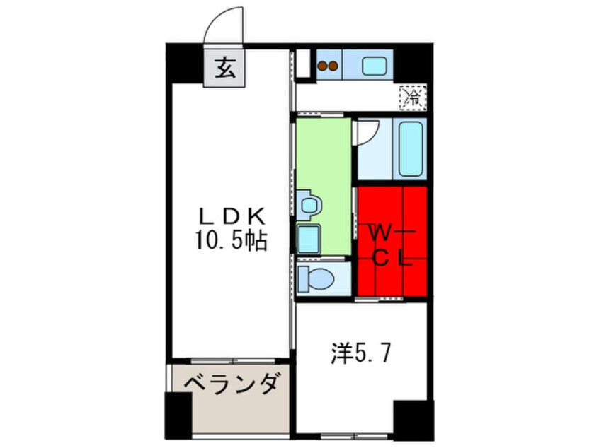 間取図 ＫＷレジデンス堺筋本町