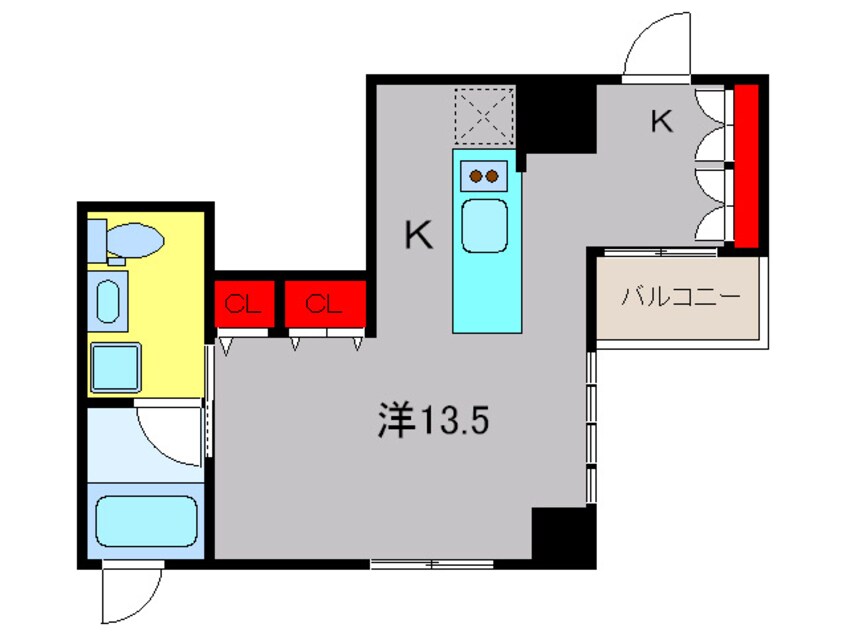 間取図 ＫＷレジデンス堺筋本町