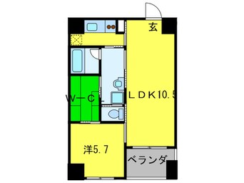 間取図 ＫＷレジデンス堺筋本町