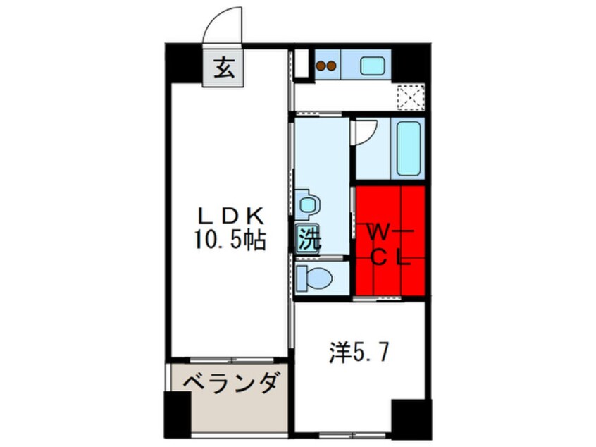 間取図 ＫＷレジデンス堺筋本町