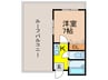 エルロン２１ 1Kの間取り