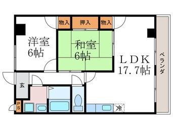 間取図 ピア・レジデンス羽束師