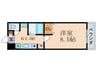 グラフィーネ草津野路東 1Kの間取り