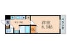 グラフィーネ草津野路東 1Kの間取り